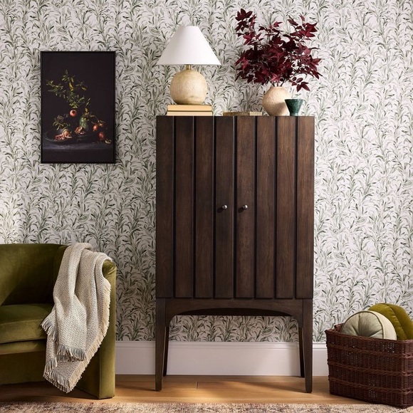 Branch Olive Green Wallpaper - Threshold™ designed with Studio McGee - Picture 2 of 8